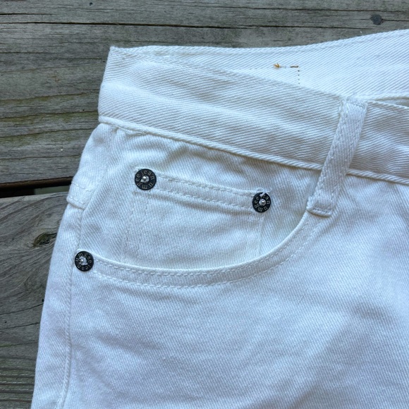 Umgee Denim Atlas Cropped Jeans, White, Size 5 - Picture 3 of 7